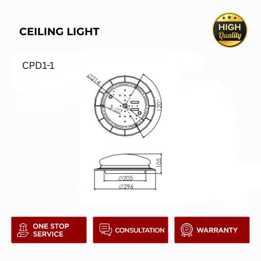CEILING LIGHT CPD1-1 - Image 2
